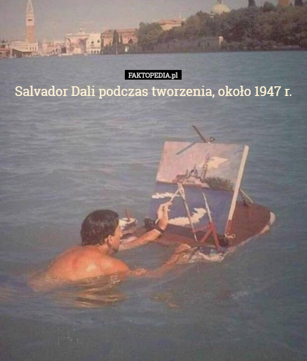 Salvador Dali podczas tworzenia, około 1947 r. 