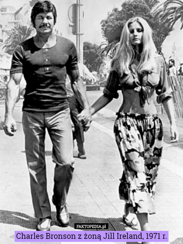 Charles Bronson z żoną Jill Ireland, 1971 r. 