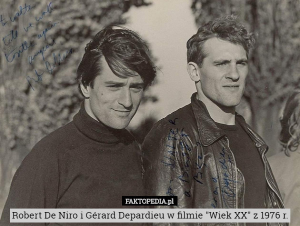 Robert De Niro i Gérard Depardieu w filmie "Wiek XX" z 1976 r. 