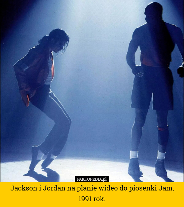 Jackson i Jordan na planie wideo do piosenki Jam, 1991 rok. 