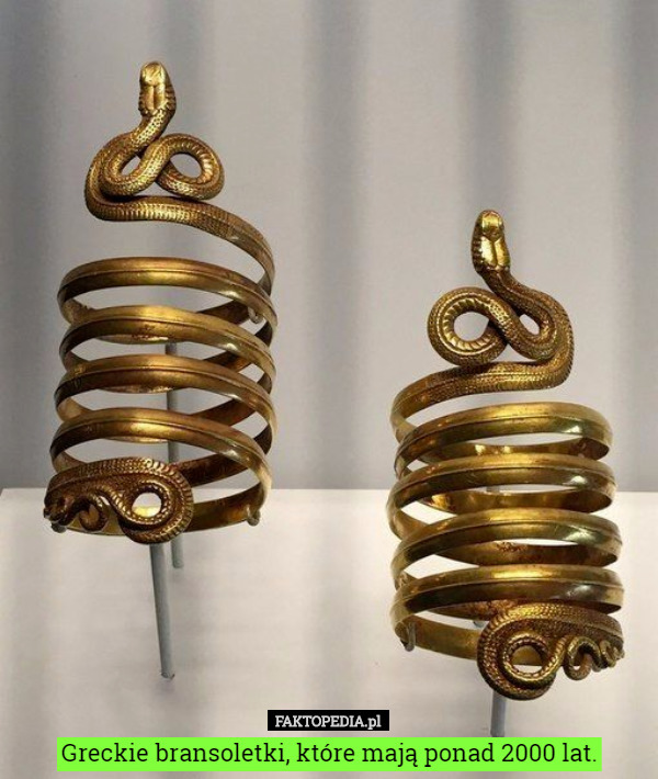 Greckie bransoletki, które mają ponad 2000 lat. 