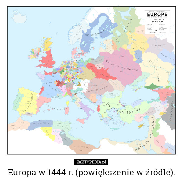 Europa w 1444 r. (powiększenie w źródle). 