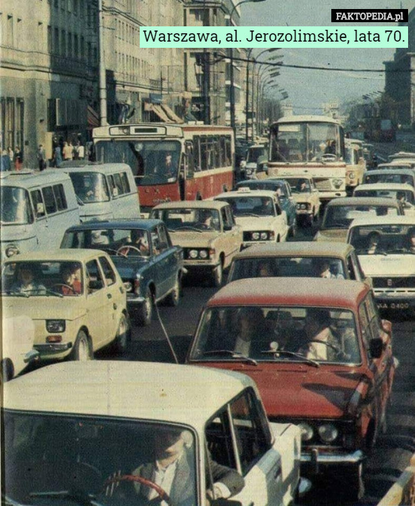 Warszawa, al. Jerozolimskie, lata 70. 