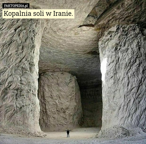 Kopalnia soli w Iranie. 