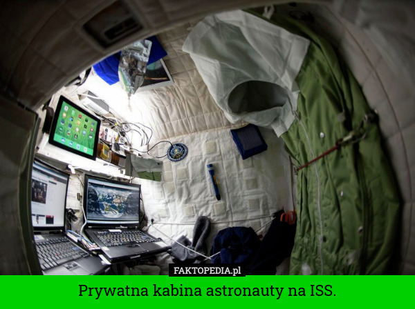 Prywatna kabina astronauty na ISS. 