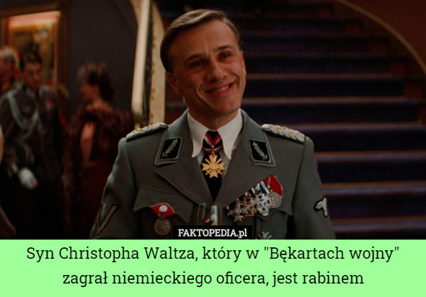 Syn Christopha Waltza, który w "Bękartach wojny" zagrał niemieckiego oficera, jest rabinem 
