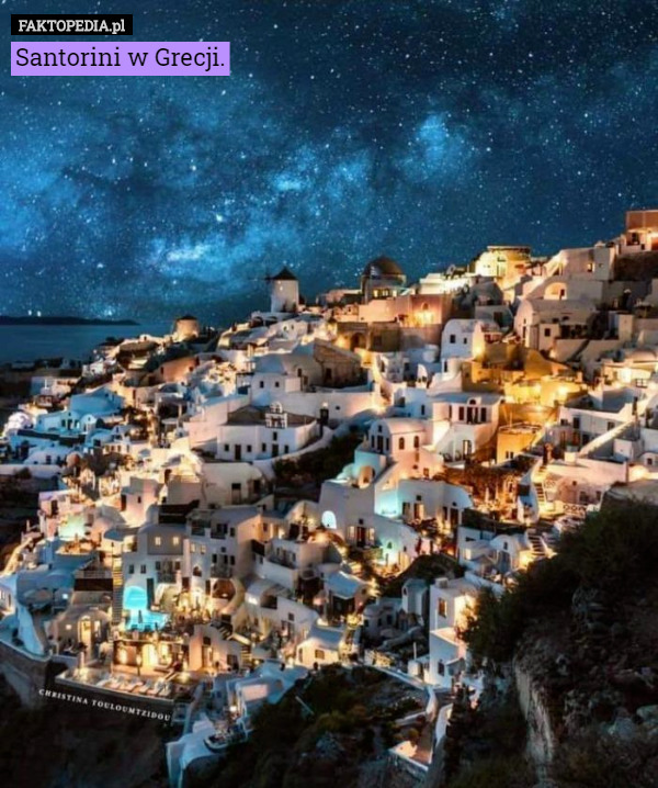 Santorini w Grecji. 