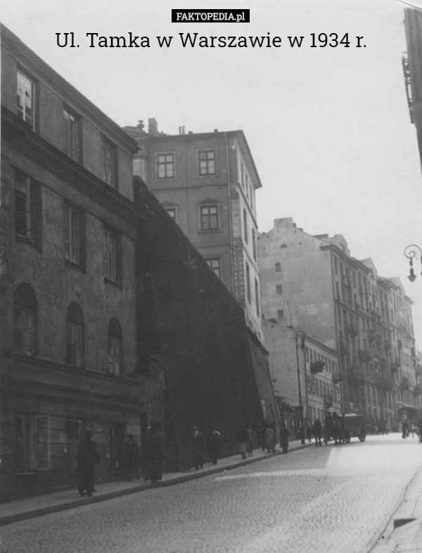 Ul. Tamka w Warszawie w 1934 r. 