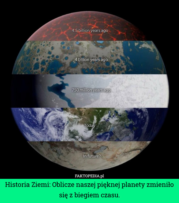 Historia Ziemi: Oblicze naszej pięknej planety zmieniło się z biegiem czasu. 