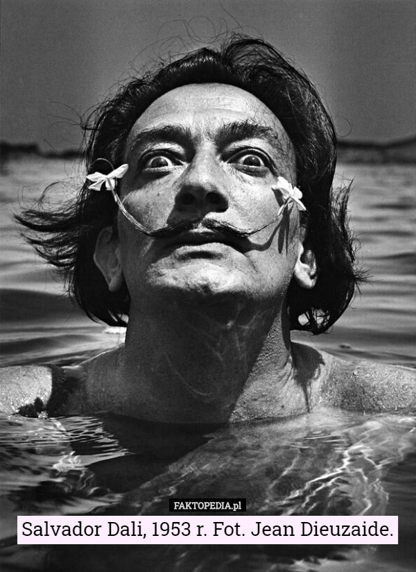Salvador Dali, 1953 r. Fot. Jean Dieuzaide. 