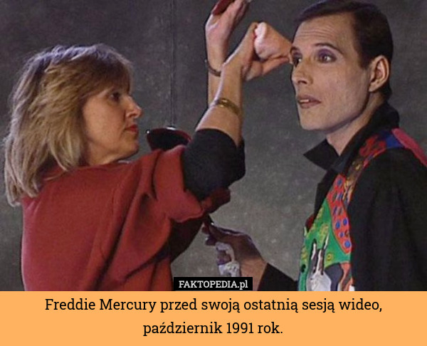 Freddie Mercury przed swoją ostatnią sesją wideo, październik 1991 rok. 