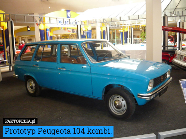 Prototyp Peugeota 104 kombi. 