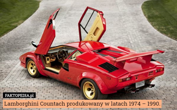 Lamborghini Countach produkowany w latach 1974 – 1990. 