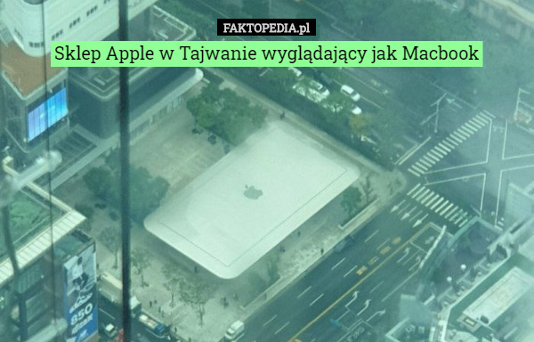 Sklep Apple w Tajwanie wyglądający jak Macbook 