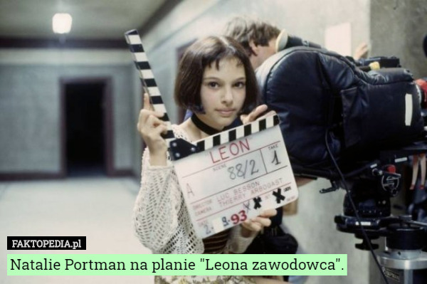 Natalie Portman na planie "Leona zawodowca". 