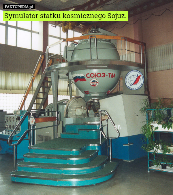 Symulator statku kosmicznego Sojuz. 