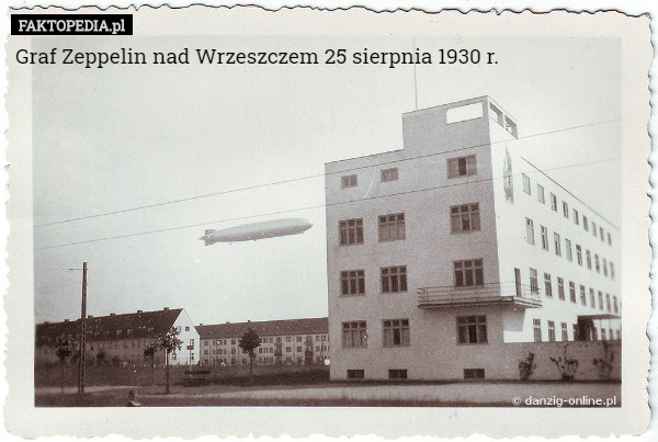 Graf Zeppelin nad Wrzeszczem 25 sierpnia 1930 r. 