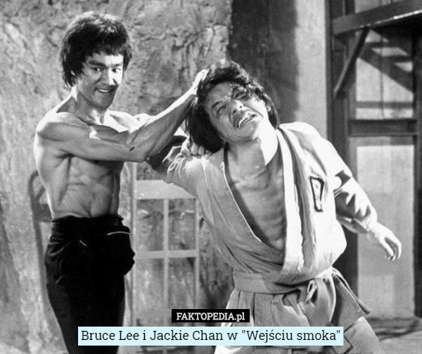 Bruce Lee i Jackie Chan w "Wejściu smoka" 