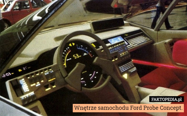 Wnętrze samochodu Ford Probe Concept. 