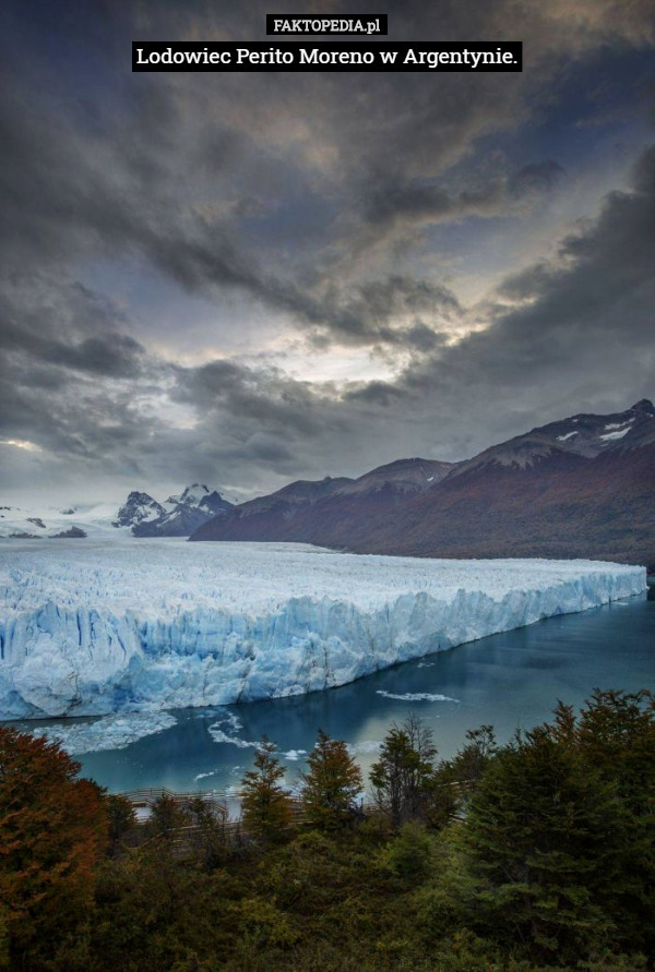 Lodowiec Perito Moreno w Argentynie. 