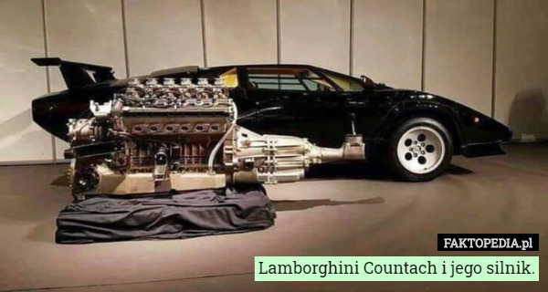 Lamborghini Countach i jego silnik. 