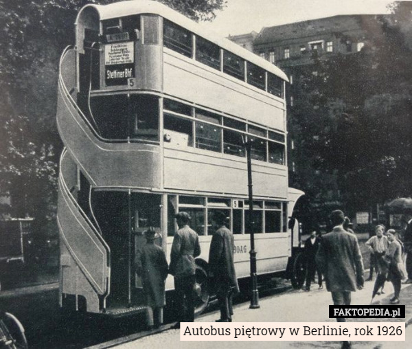 Autobus piętrowy w Berlinie, rok 1926 