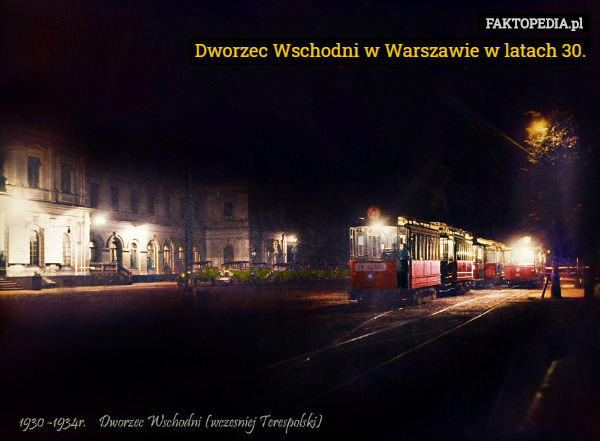Dworzec Wschodni w Warszawie w latach 30. 
