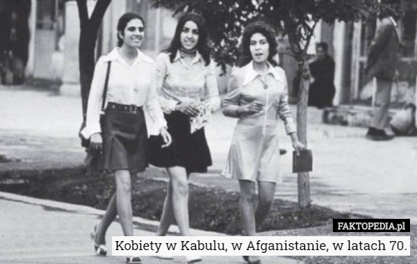 Kobiety w Kabulu, w Afganistanie, w latach 70. 