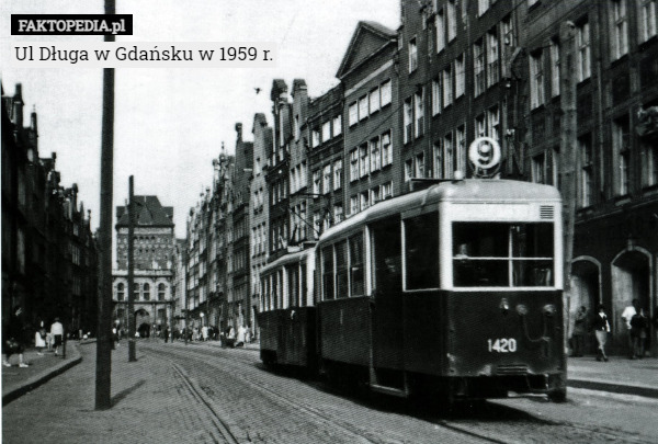 Ul Długa w Gdańsku w 1959 r. 