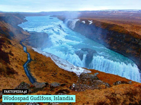 Wodospad Gudlfoss, Islandia. 