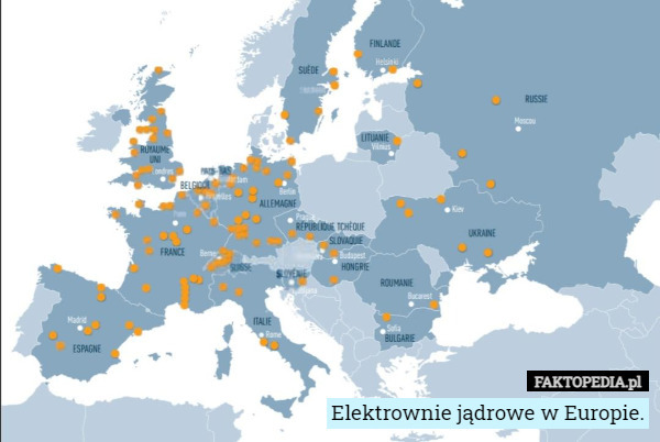 Elektrownie jądrowe w Europie. 