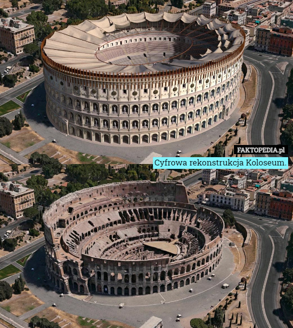 Cyfrowa rekonstrukcja Koloseum. 