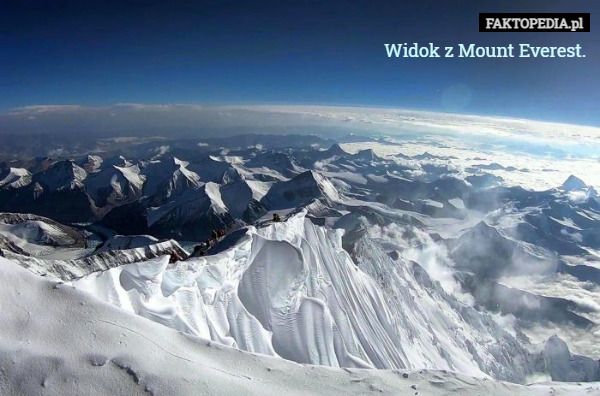 Widok z Mount Everest. 