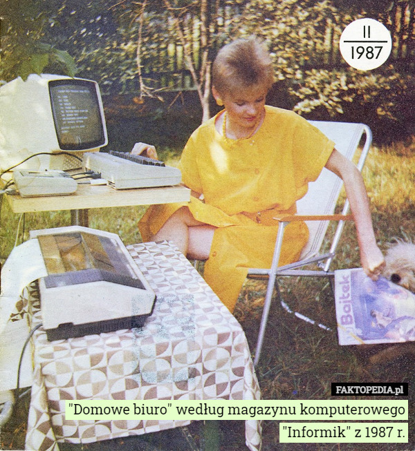 "Domowe biuro" według magazynu komputerowego
"Informik" z 1987 r. 