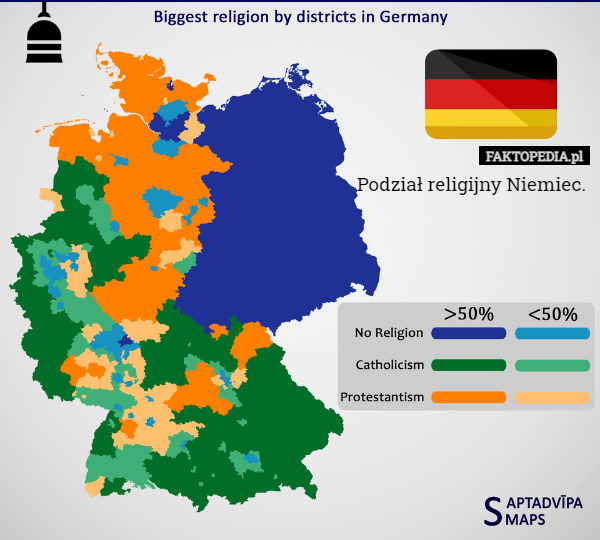 Podział religijny Niemiec. 