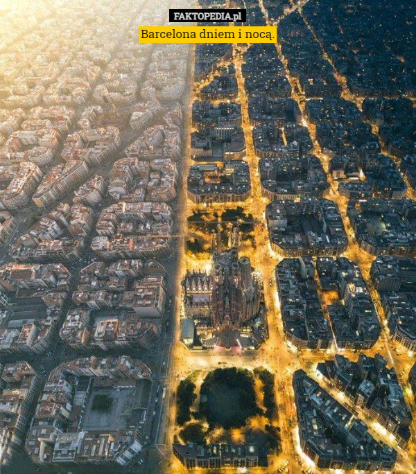 Barcelona dniem i nocą. 