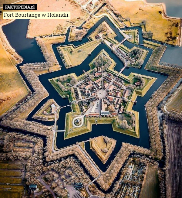 Fort Bourtange w Holandii. 