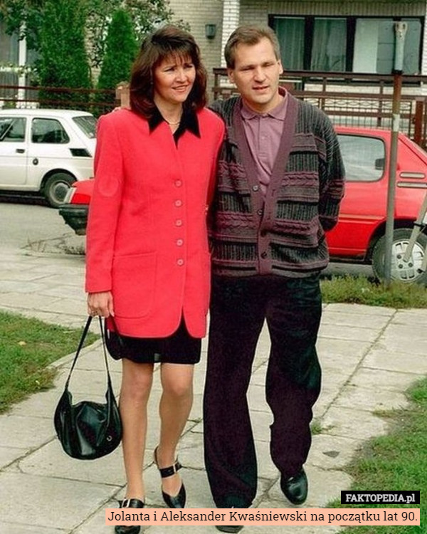 Jolanta i Aleksander Kwaśniewski na początku lat 90. 