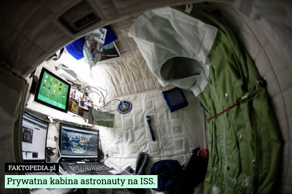 Prywatna kabina astronauty na ISS. 