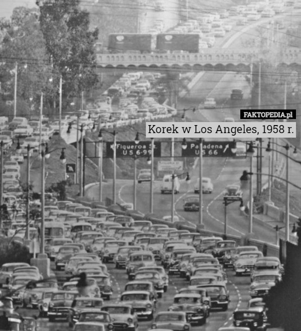 Korek w Los Angeles, 1958 r. 