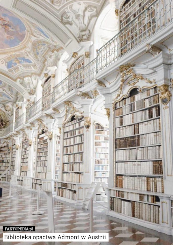 Biblioteka opactwa Admont w Austrii. 
