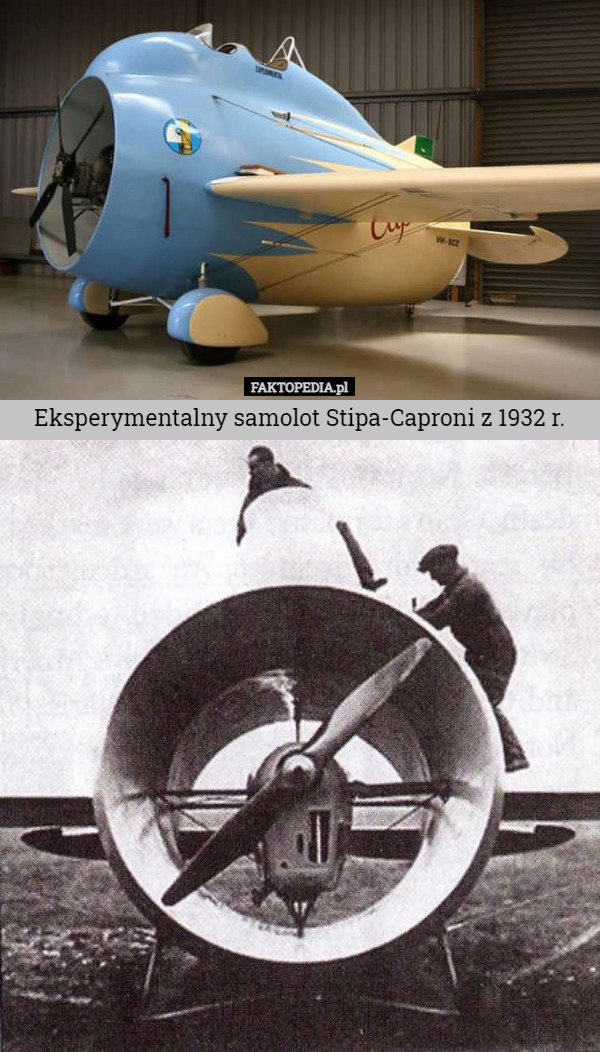 Eksperymentalny samolot Stipa-Caproni z 1932 r. 
