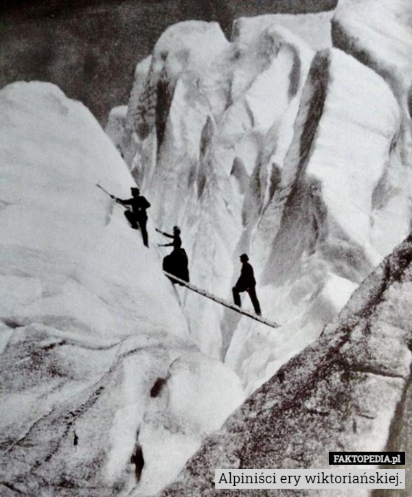Alpiniści ery wiktoriańskiej. 