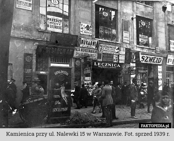 Kamienica przy ul. Nalewki 15 w Warszawie. Fot. sprzed 1939 r. 