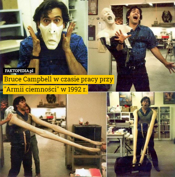 Bruce Campbell w czasie pracy przy "Armii ciemności" w 1992 r. 