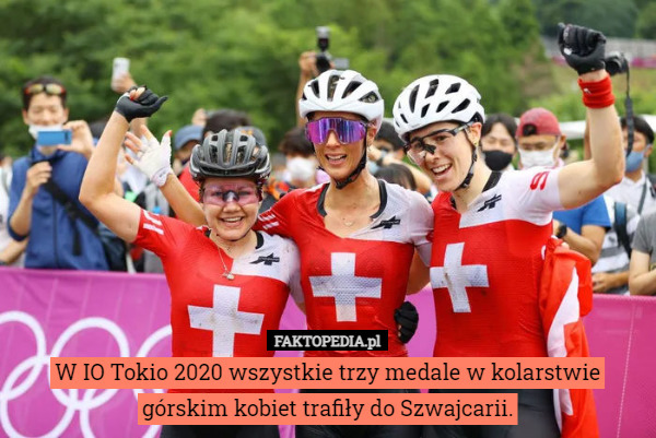 W IO Tokio 2020 wszystkie trzy medale w kolarstwie górskim kobiet trafiły do Szwajcarii. 