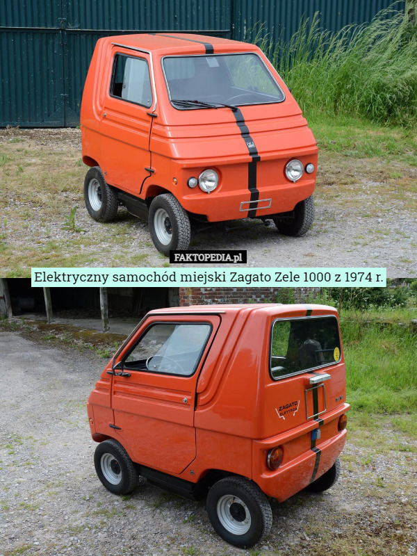 Elektryczny samochód miejski Zagato Zele 1000 z 1974 r. 