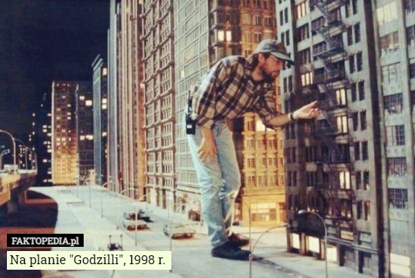 Na planie "Godzilli", 1998 r. 