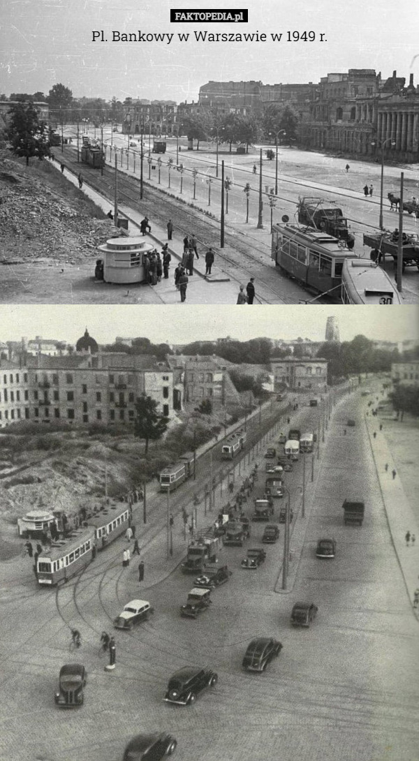 Pl. Bankowy w Warszawie w 1949 r. 