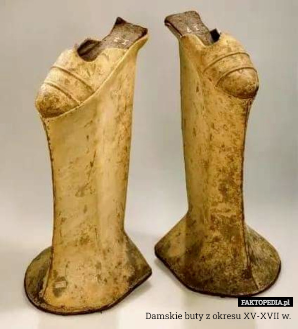 Damskie buty z okresu XV-XVII w. 